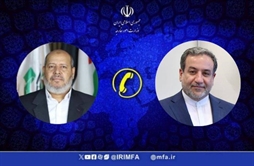 I.R. Iran, Ministry of Foreign Affairs- Iranian Foreign Minister holds phone talks with Hamas leadership council member